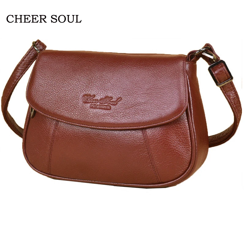 Сумка-мессенджер для женщин Cheer Soul из натуральной кожи через плечо