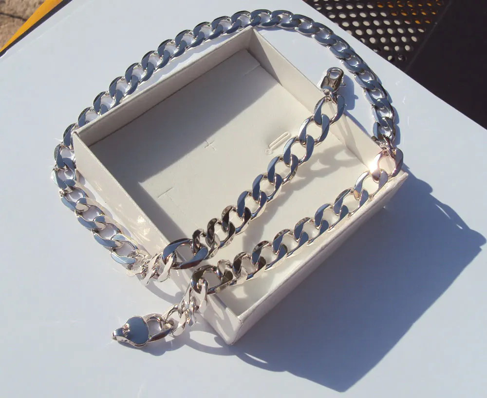 Цепочка мужская из белого золота 14 карат|valentine gift|necklace chainmens necklace chain |