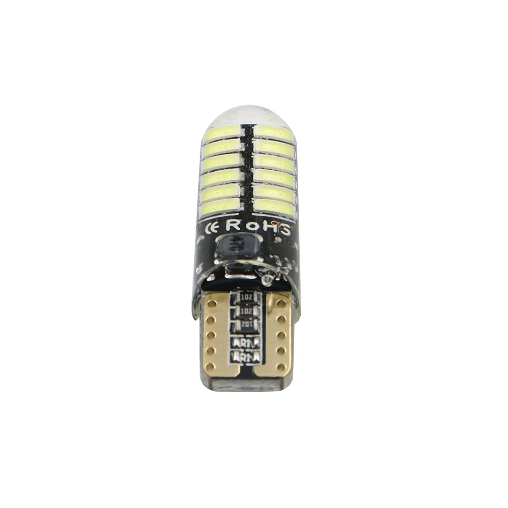 YSY 10 шт. T10 W5W светодиодный силиконовый гелевый свет 194 168 3014 24SMD габаритные огни s