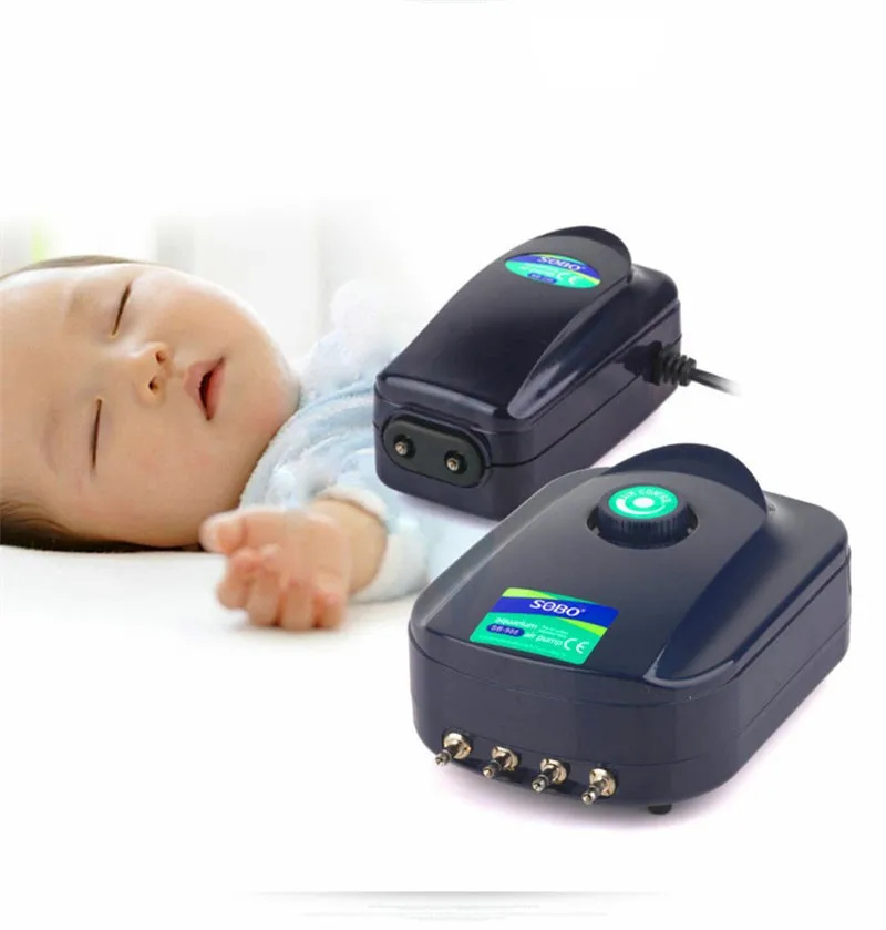 Высокая мощность 8 Вт 12 аквариумный кислородный воздушный насос для аквариума