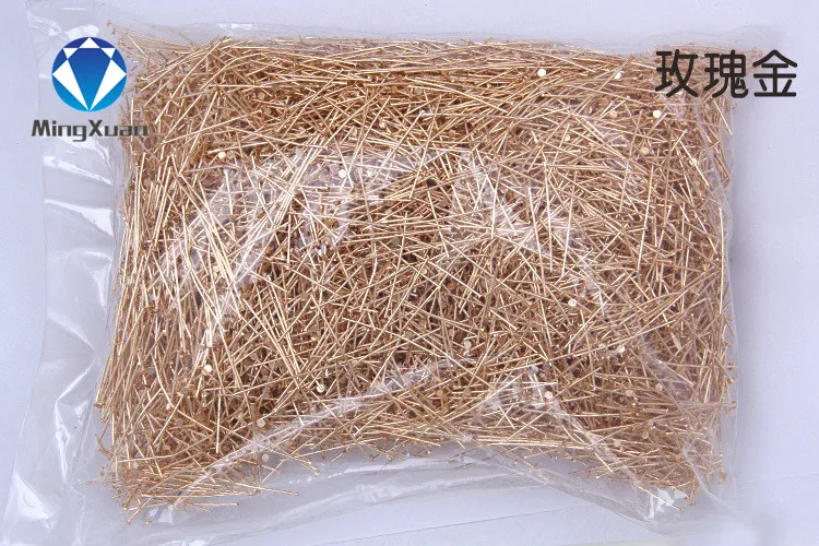 18-40 мм(21gauge) 200 шт./пакет ювелирных изделий с плоским носком шпильки DIY для серьги, браслет и ожерелье 6 цветов