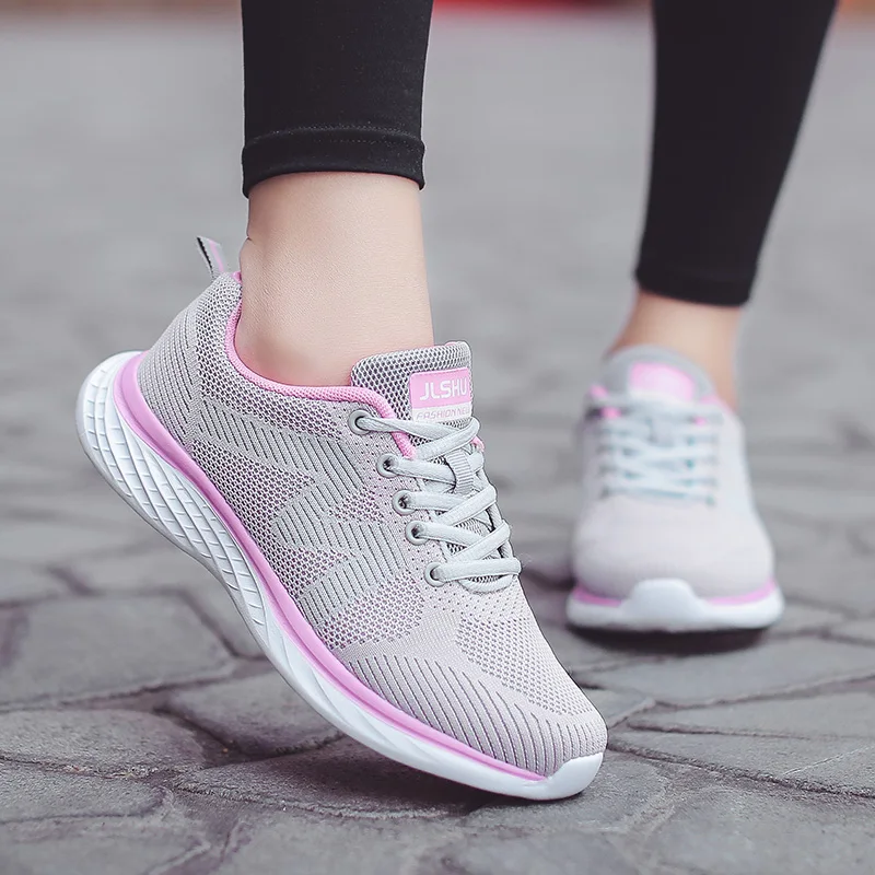 

Ginita Sneakers Shoes Woman Summer Breathable Flats Shoes Women Lace Up Sneakers Shoes Ladies Sport Shoes zapatos de mujer