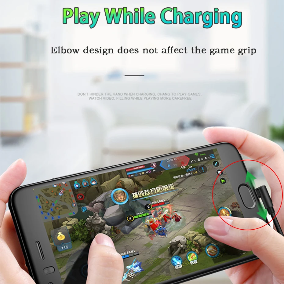 TOTU 90 градусов Micro usb-кабель 2A быстро Зарядное устройство для samsung Xiaomi huawei Android кабель мобильного телефона кабель для Android устройства