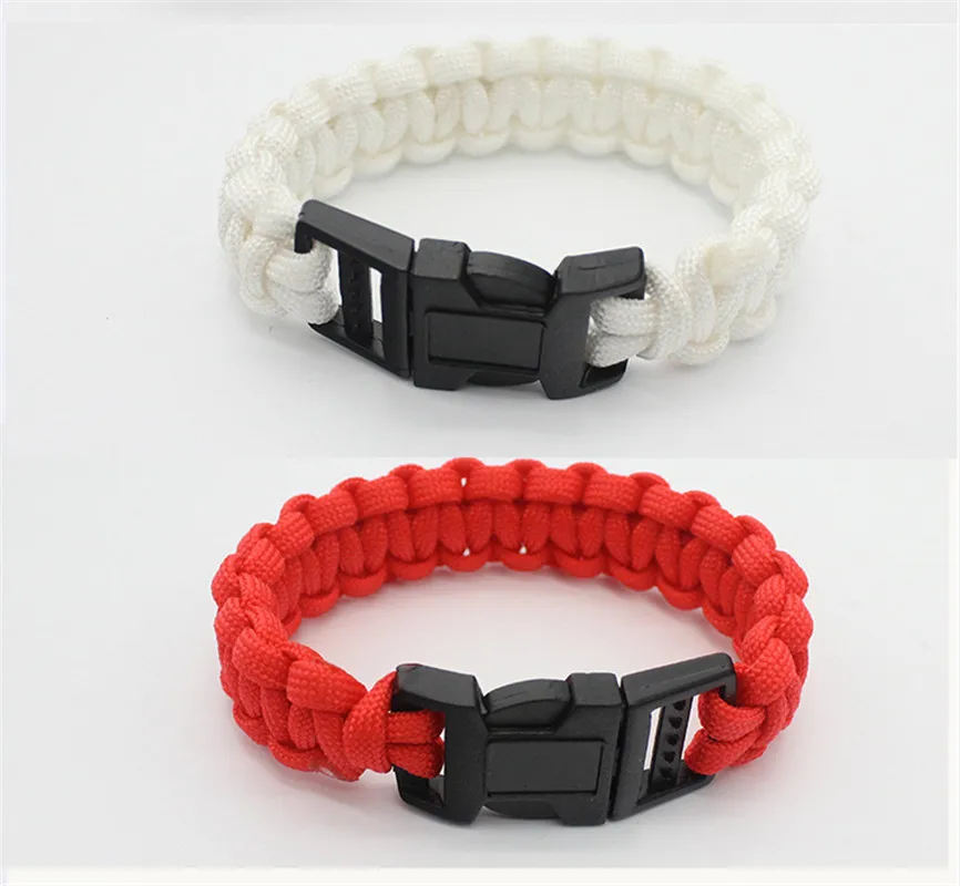 

New free DHL 100PCS mix colors Cool!Multi Function Outdoor Survival Bracelet,Men's Outdoor Survival Bracelet Umbrella Bracelet