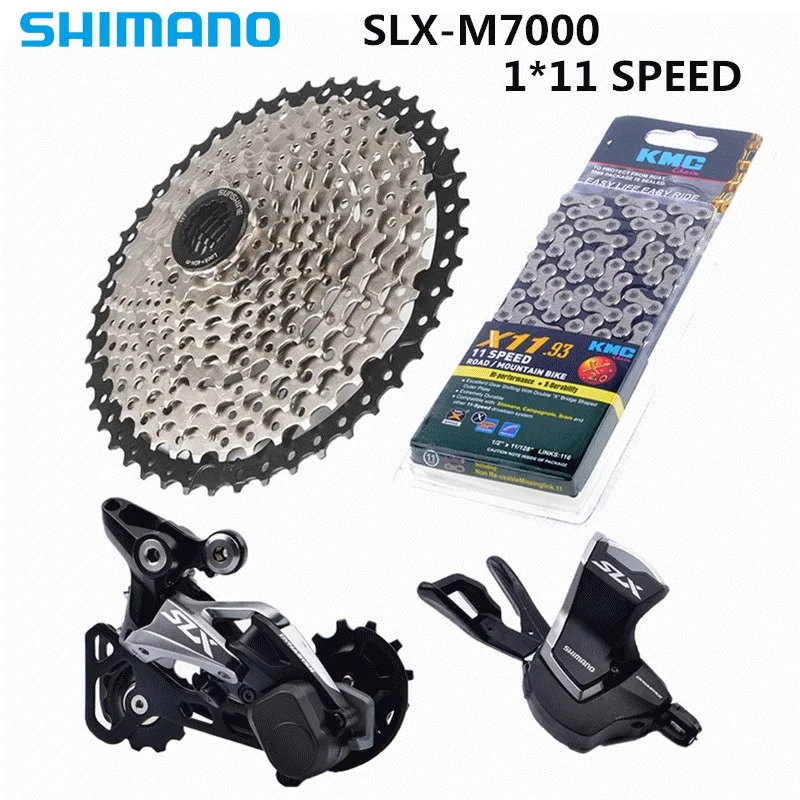 SHIMANO SLX M7000 1x11 11 s Geschwindigkeit SONNENSCHEIN 46 t 50 Groupset Enthalt schalthebel Hinten Dearilleur Kass|Велосипедный