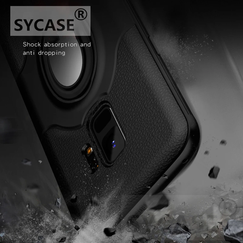 SYCASE для iPhone X 6 S Plus чехол противоударное кольцо кронштейн держатель