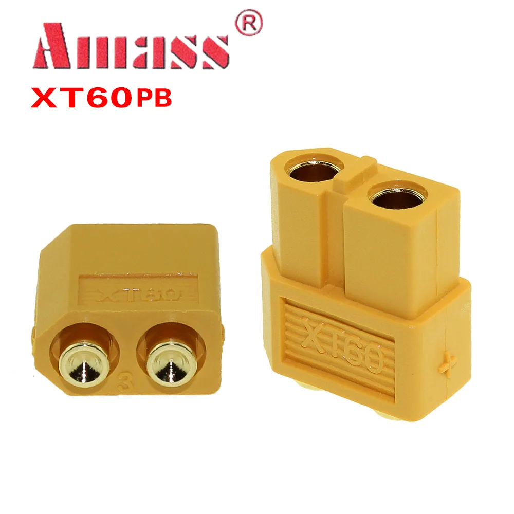 XT60PB Amass XT60 Модернизированный XT60H XT60U XT60PW XT60PB XT90PB пулевидный разъем Мужской Женский предотвращает искры для RC Lipo батареи - Цвет: XT60PB