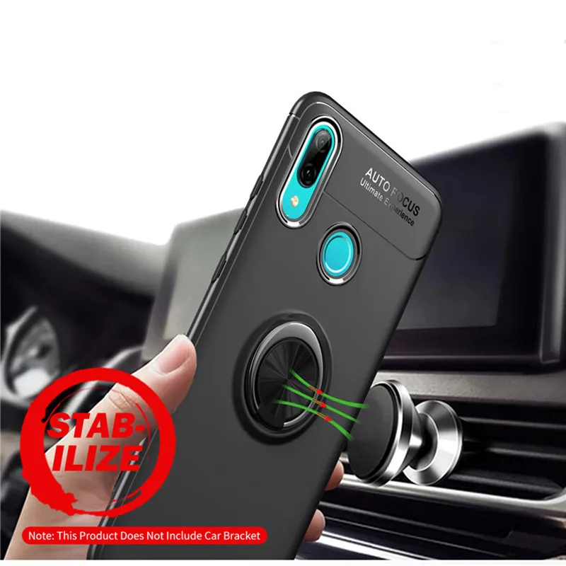 Для huawei P30 Pro P Smart 2019 силиконовый чехол повернуть палец кольцо Магнит автомобиля