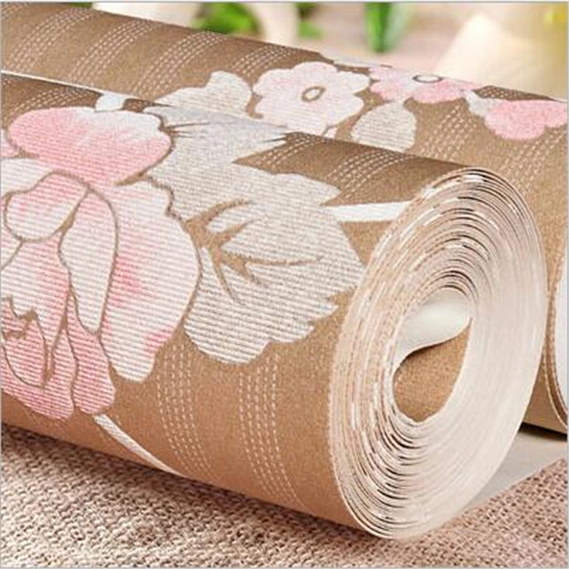 3D Большой нетканый материал плотные обои теплый сад гостиная для дома papel де parede |