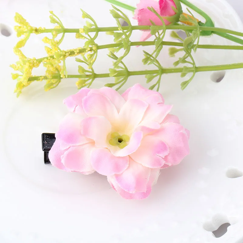Милые заколки для волос девочек милый цветок шпильки аксессуары Детская