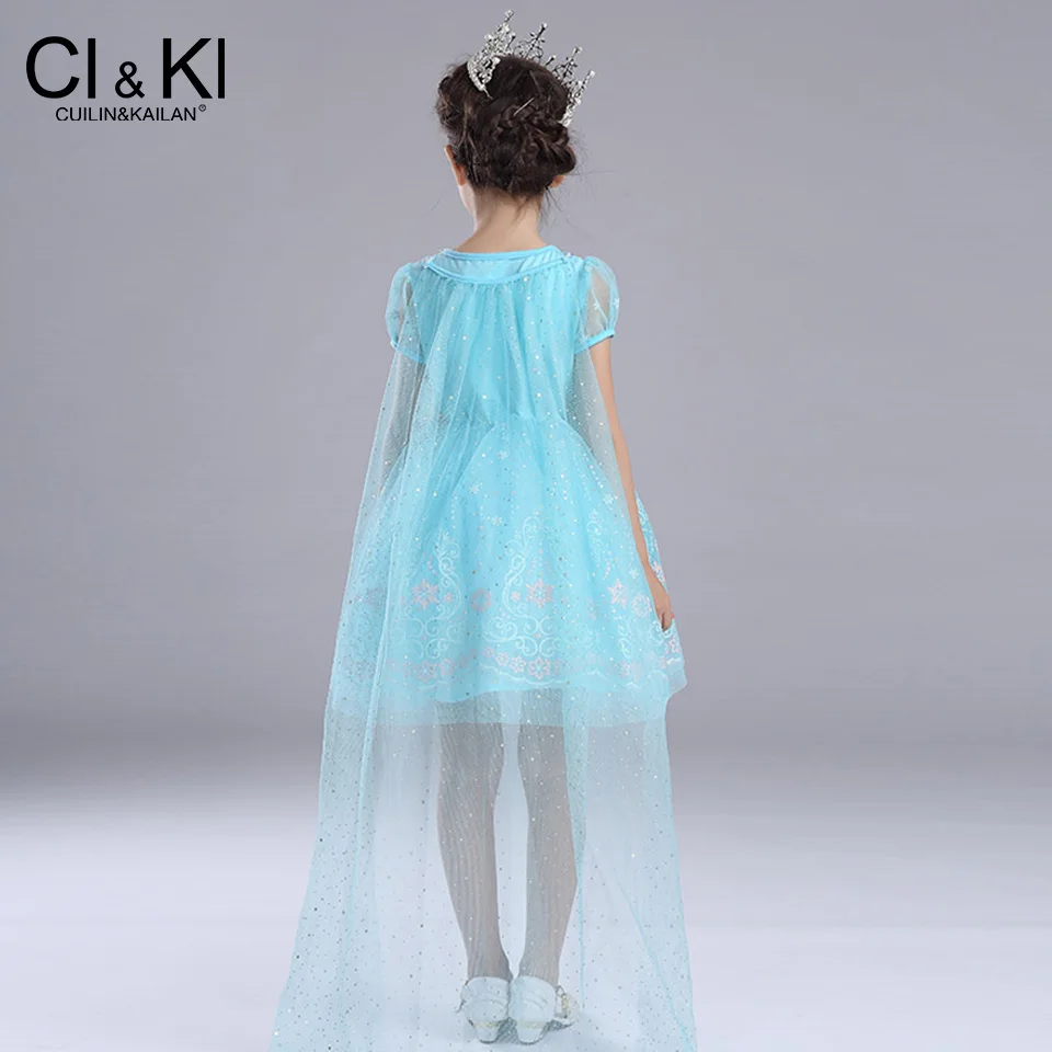 CuilinKailan платье disfraz Анна Эльза Принцесса София infantil fever Детский костюм vestido