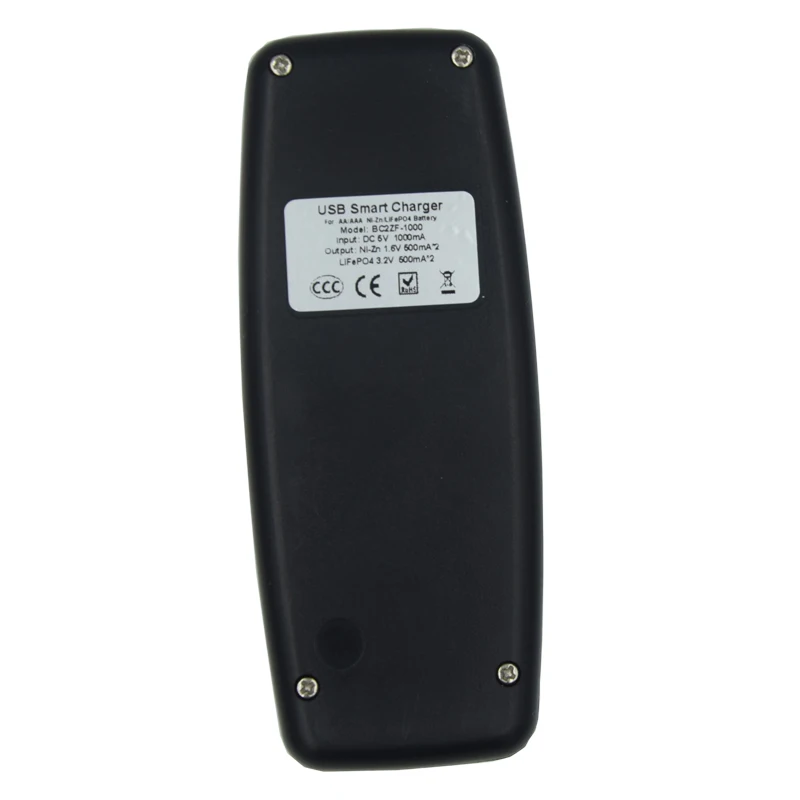Умное зарядное устройство USB с 2 слотами для аккумуляторов 1,6 в NI-ZN AA AAA LiFePo4 14500 10440 наконечник интеллектуальное зарядное устройство