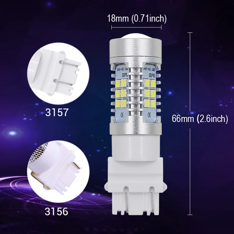 Пара светодиодсветодиодный ламп Edis светильник 25 3157 3057 21SMD поворотный сигнал