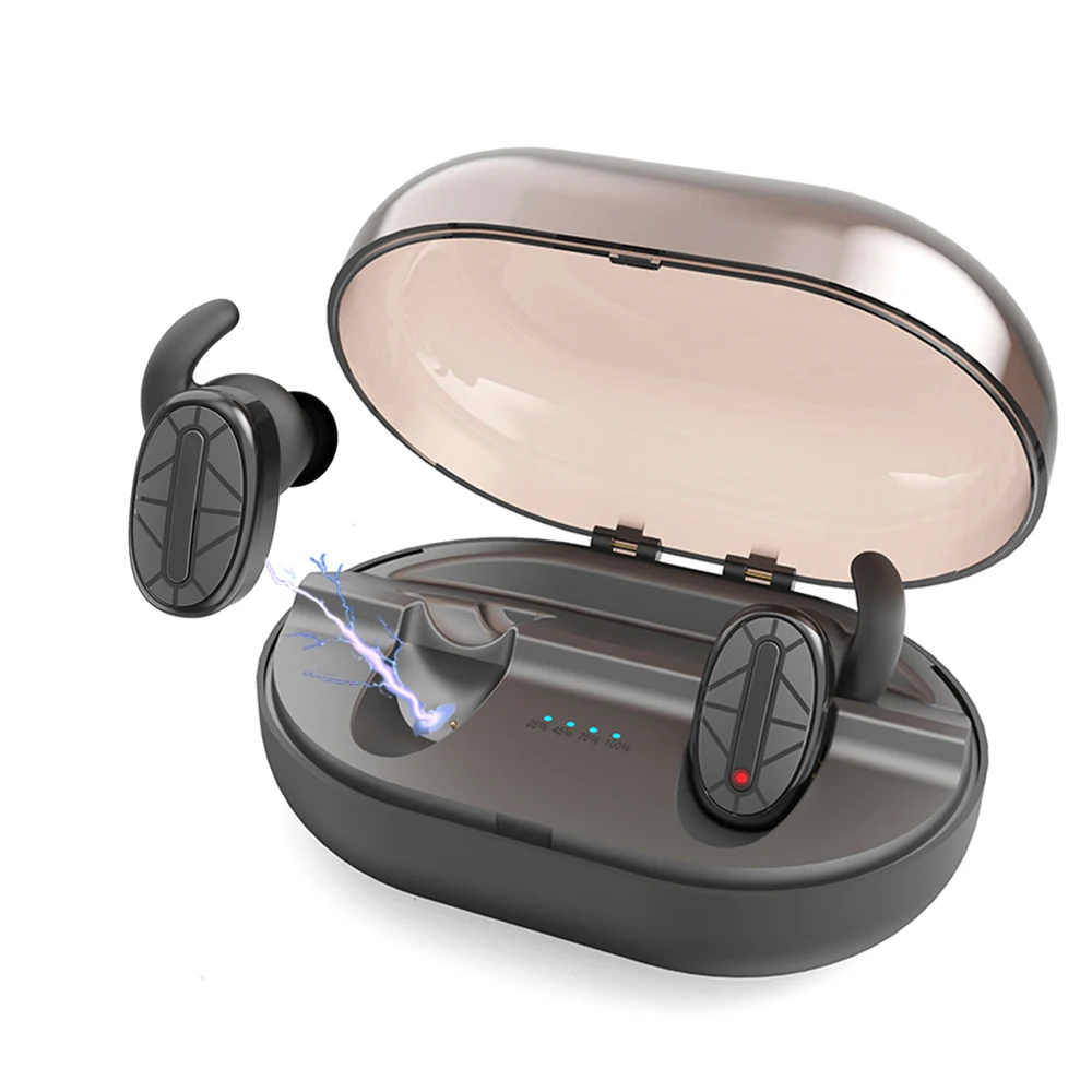 HSWT беспроводные наушники Bluetooth мини водонепроницаемые стерео TWS спортивные 900mA