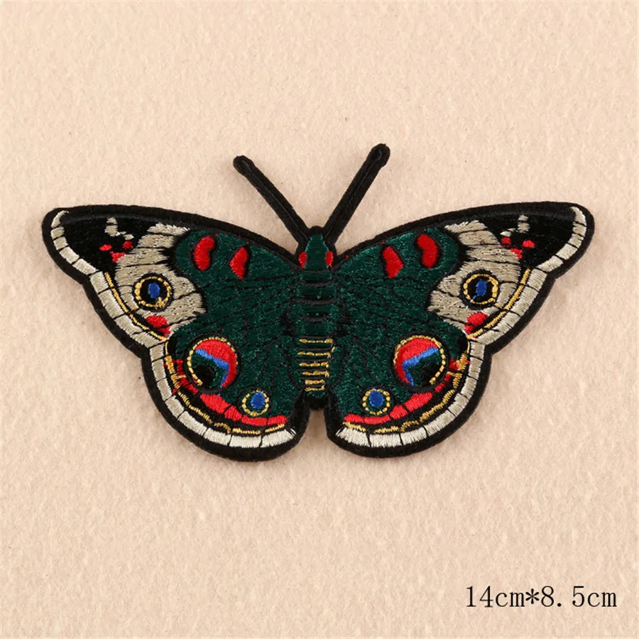 High Quality 1pc Flamingo Butterfly Flower Rose Embroidered Patches for Clothing Iron on Badge Clothes Sticker Stripes Applique | Дом и сад