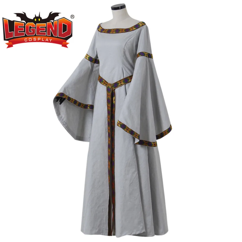 Женский средневековый костюм Ренессанса Ирландское платье бальное для взрослых