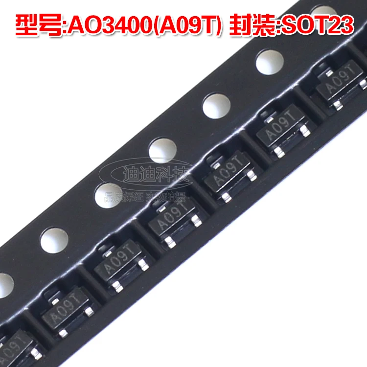 

New AO3400 SOT-23 Silkscreen A09T N-channel MOS field effect transistor patch
