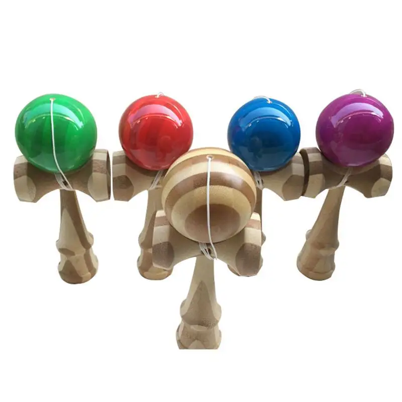 1 шт. 18 5 см профессиональная бамбуковая кендама мячи умелые Jumbo Kendama на открытом