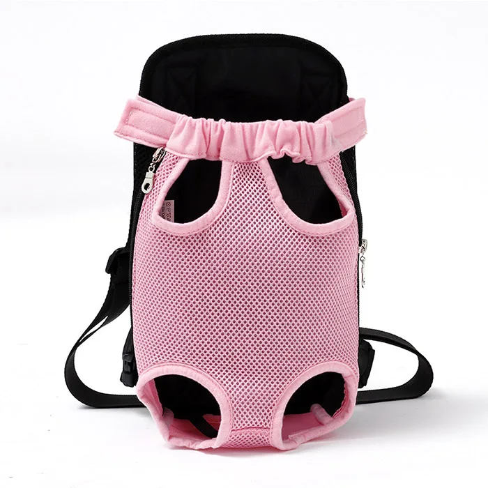 pink Переноска для домашних животных, собака, передняя грудь, рюкзак с пятью отверстиями, рюкзак для собак, уличная переноска, сумка-тоут, слинг, держатель, сетка, переноска для собаки щенка - Цвет: pink