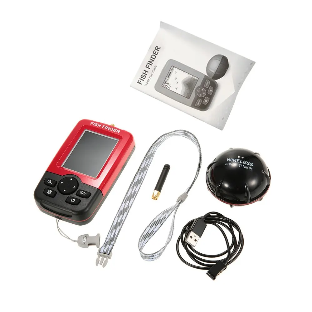 Рыболокатор Lixada с ЖК дисплеем беспроводной гидроакустический преобразователь