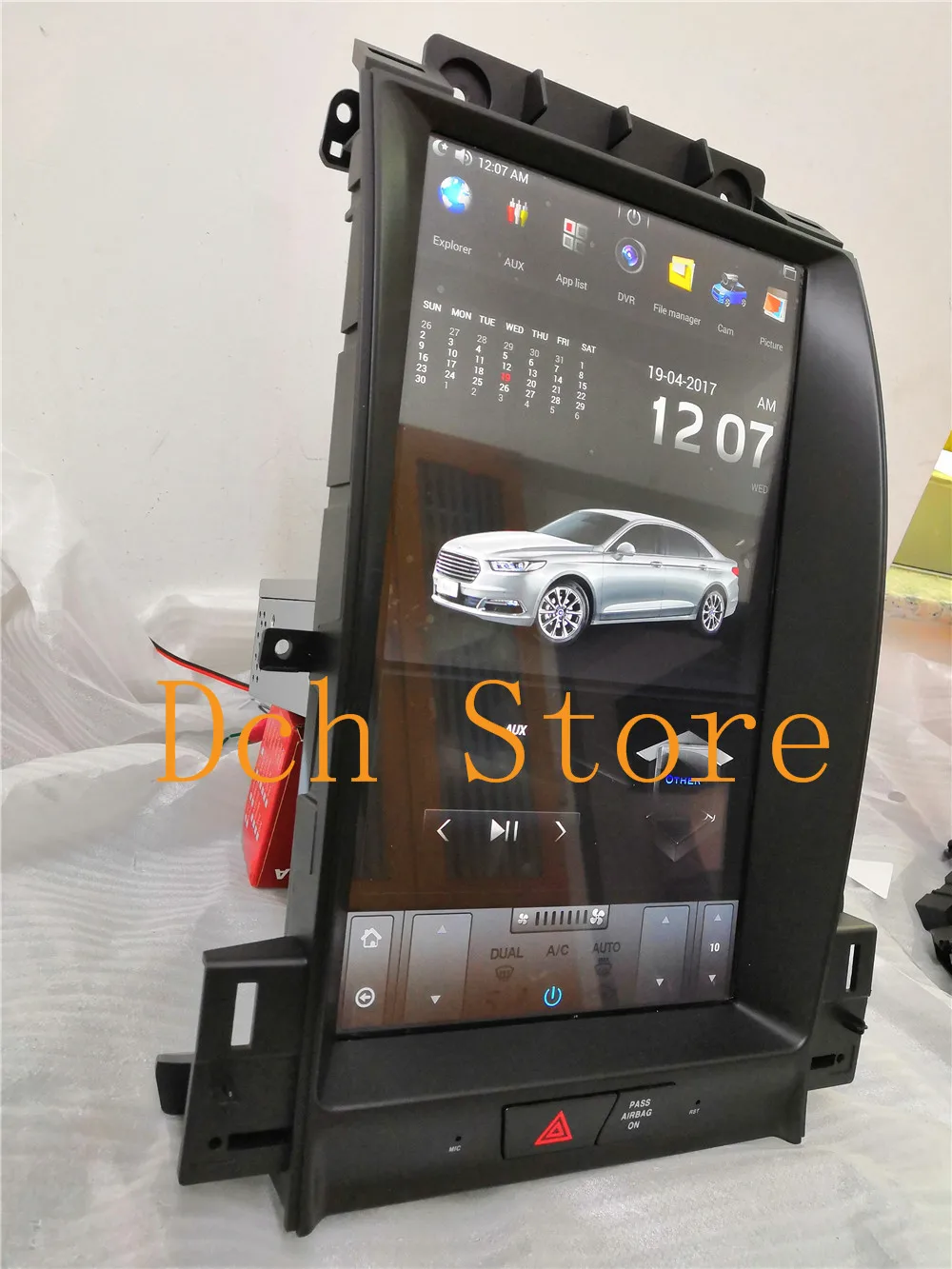 13,3 дюймовый вертикальный tesla стиль Android 8,1 автомобильный DVD плеер с gps-навигатором стерео для Ford aurus 2012 2013 px6 carplay