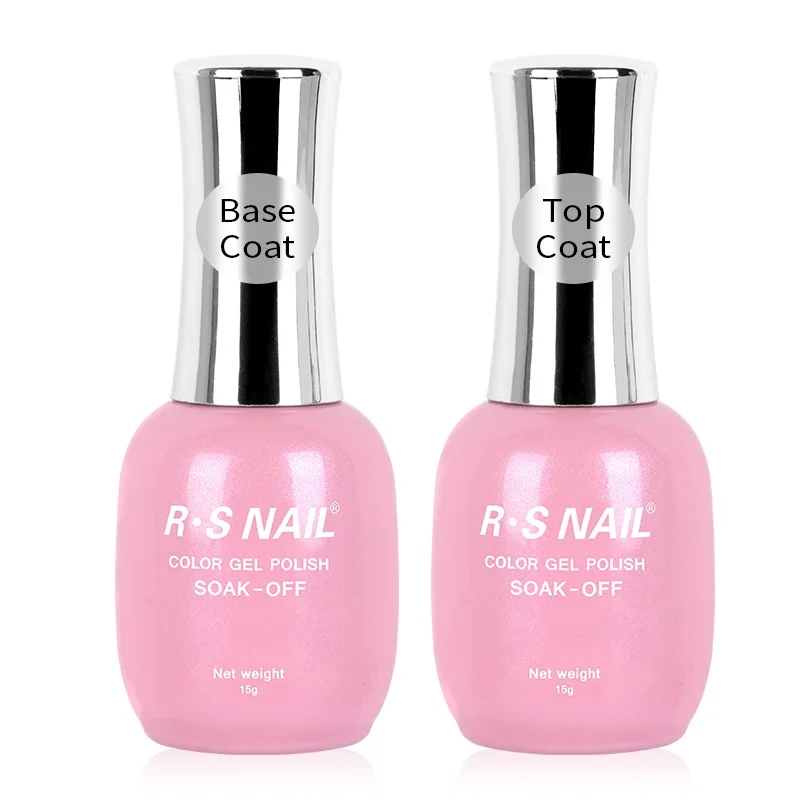 

RS NAIL Base Top Coat UV Gel 15ml Primer Peel Off Base No Wipe Top Coat High Gloss Top Matte Top Reinforce Gel Nail Polish