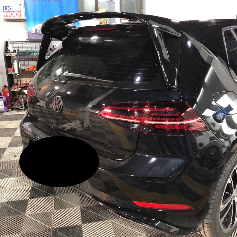 Дизайн, супер большой трехступенчатый спойлер 2013- для Volkswagen Golf 7 MK7, спойлер на крыше, гольф, грунтовка
