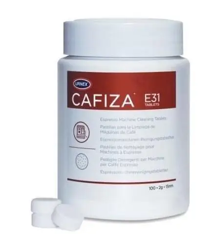 

Urnex CAFIZA E31 100 Cleaning Tablets Coffee Espresso Machine Cleaner Organic