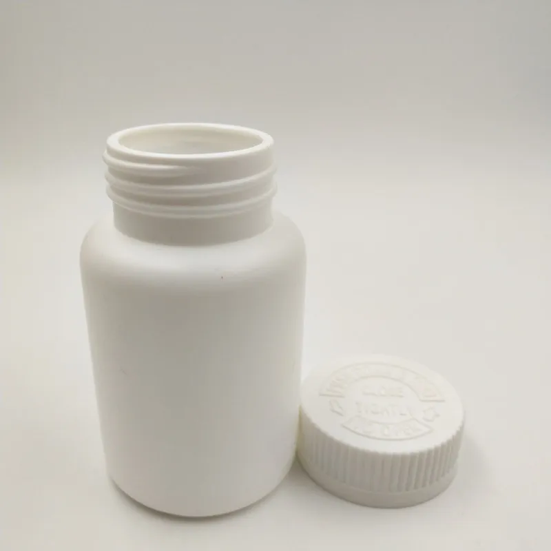 Free shipping 50pcs 150ml 150cc HDPE Plastic Medical White Pill box Bottle Capsules Container with CRC Screw Cap | Красота и здоровье