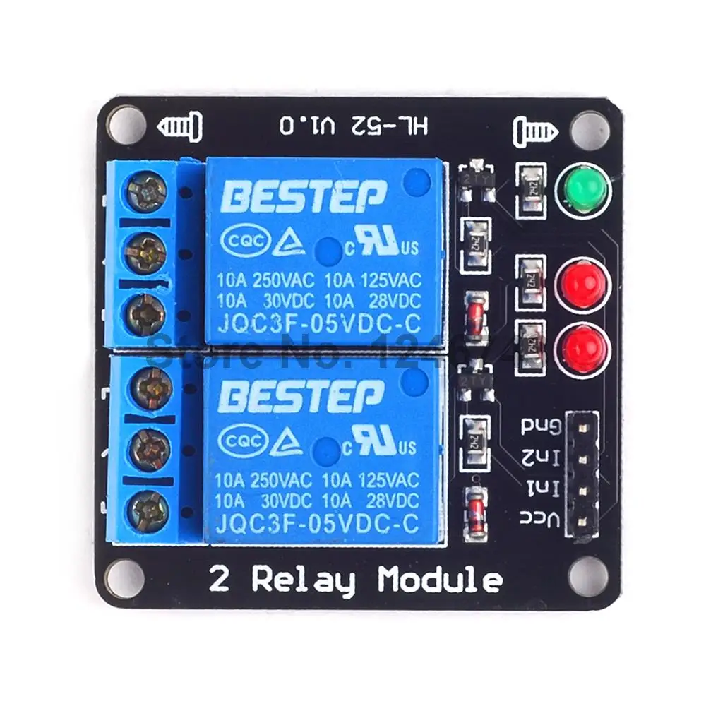 1 шт. 2 канальный релейный модуль 5 в с лампой низкоуровневый триггер PIC AVR ARM STM32|relay spdt|lamp umbrellalamp ion |