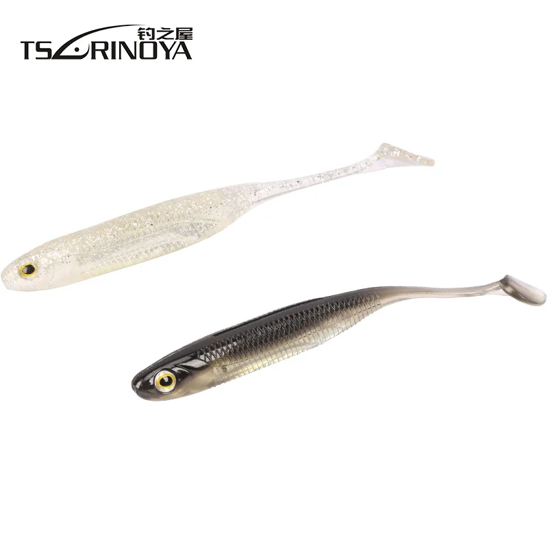 

TSURINOYA 4pcs Soft Bait 100mm/6.0g Fishing Lure Silicone Baits Isca Artificial Para Pesca Grub Leurre Souple Peche Wobblers
