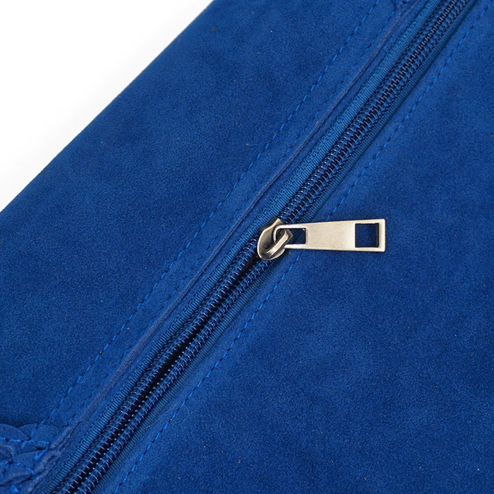 Сумка LilyHood 2021 из искусственной замши ярко синего цвета с бахромой женская сумка