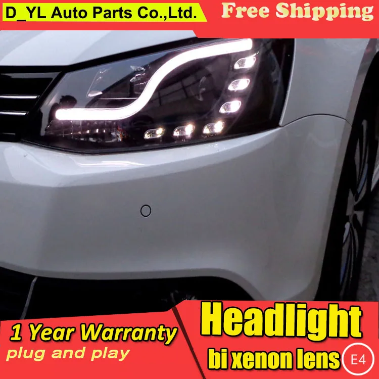 Car Styling For VW Jetta 2012-2015 led headlights Led for head lamp Angel eye drl H7 hid Bi-Xenon Lens low beam | Автомобили и