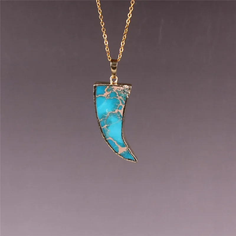 Женское ожерелье ручной работы с кулоном из натурального камня | Украшения и