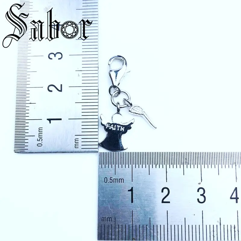 Подвеска с ангелом вера Новое поступление посеребренный религиозный подарок