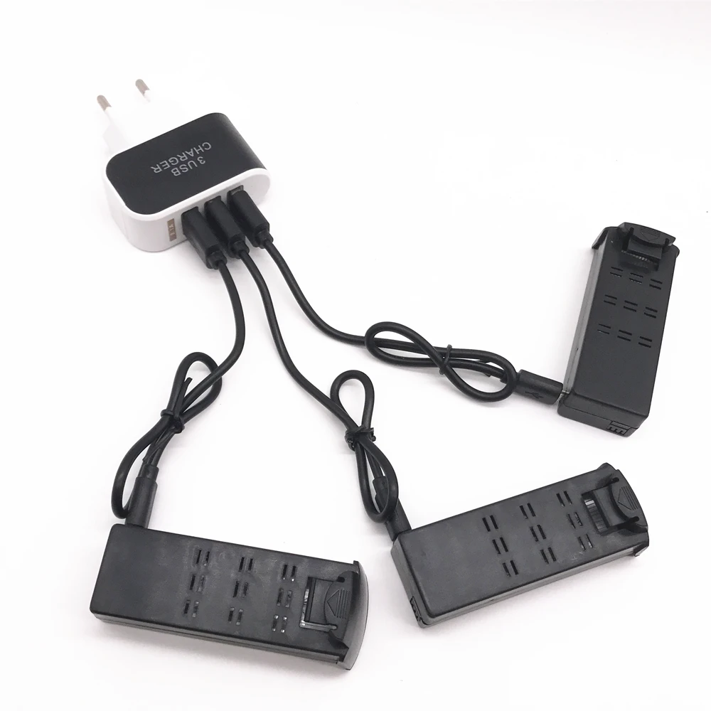 3 шт. 7 в 800 мА · ч с USB кабелем для зарядки зарядной головкой европейского стандарта