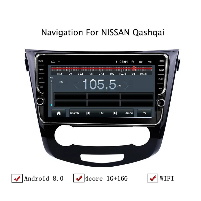 10 1 "Android 8 автомобильный gps навигатор для Nissan Qashqai X Trail 2016 2018 Автомагнитола стерео