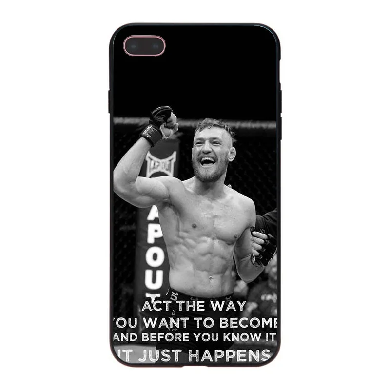 Мягкий чехол из ТПУ MaiYaCa Conor McGregor Irish Fighter для iPhone 8 7 6 6S Plus X 10 5 5S SE 5C|Чехлы-накладки| |