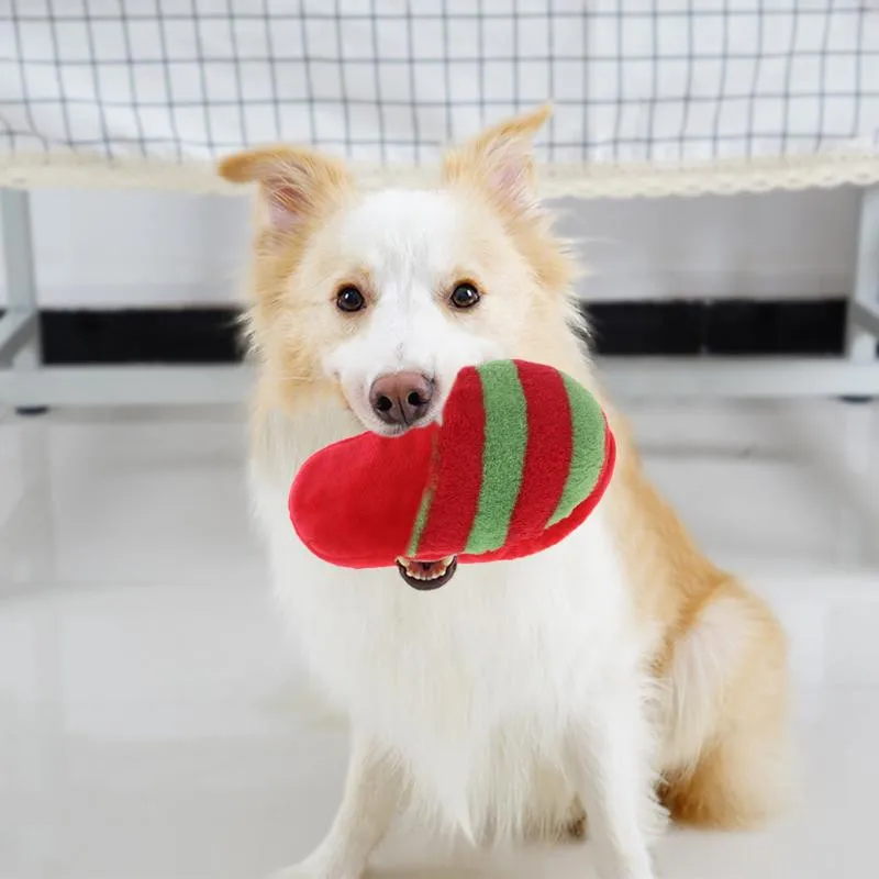 Dog Chew Play Squeaker Toys Puppy Bite Resistant Cotton Toy Pet Products Plush Supplies for Teeth Cleaning | Дом и сад