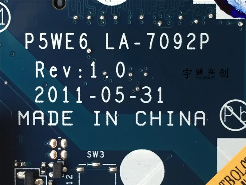 Бесплатная доставка для Acer Aspire 5253 5250 Материнская плата ноутбука не hdmi P5WE6 LA 7092P