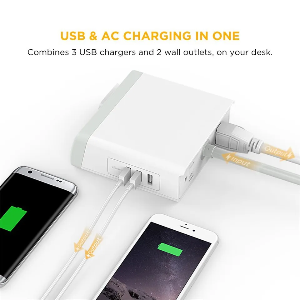 Зарядное устройство EasyAcc с 3 USB-портами 7 2 А смарт-адаптера для мобильный телефон |