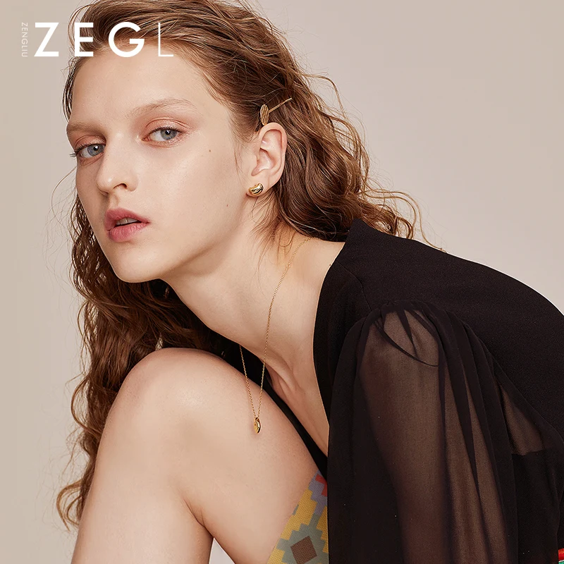 Женские серьги-гвоздики ZEGL sleep простые маленькие серьги для ногтей в форме кости |