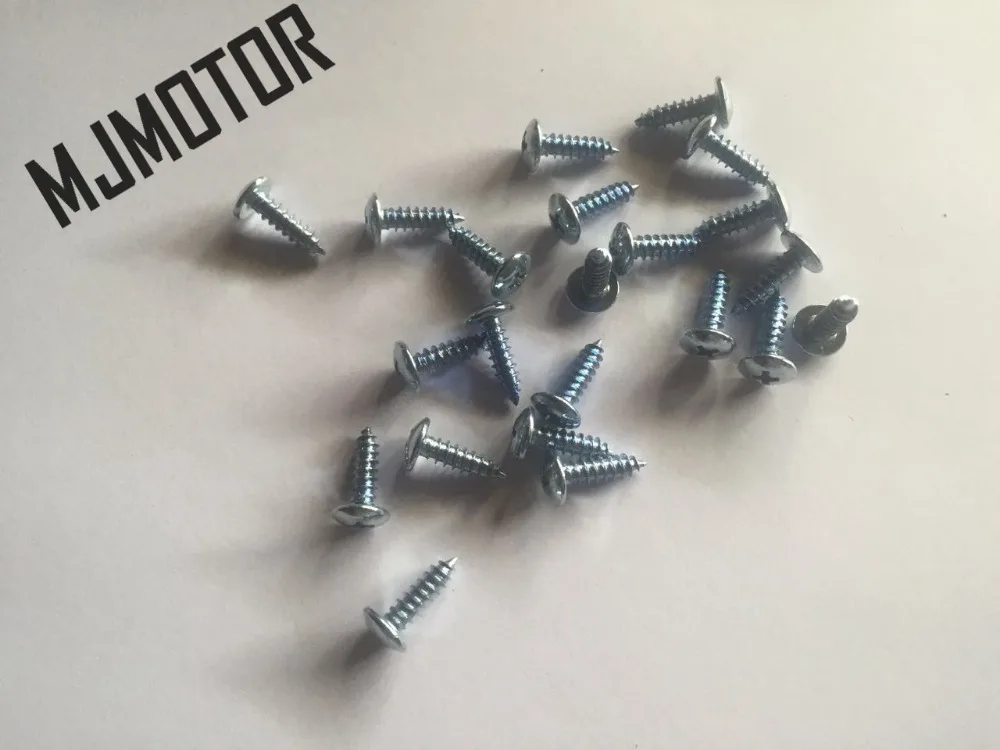 100pcsset m5 screws and fastener body u clips for chinese scooter honda yamaha qj keeway kymco atv bike plastic use part free global shipping