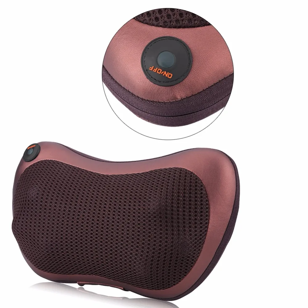 За морем 8 разминающих роликов Отопление шеи плеча массаж спины Подушка