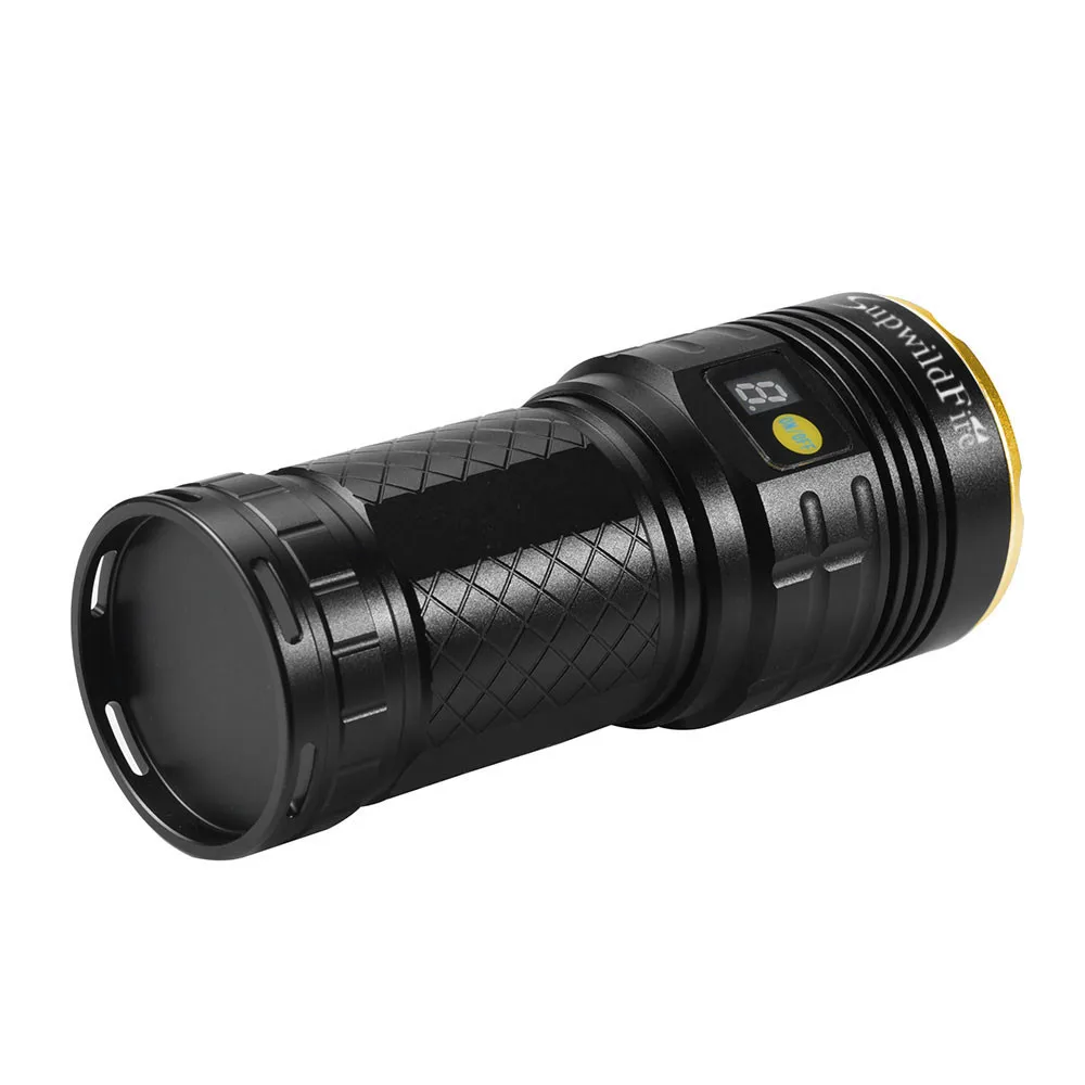 ISHOWTIENDA SupwildFire 7 x XM-L T6 светодио дный Мощность цифровой Дисплей Охота фонарик с Перезаряжаемые Батарея для кемпинга# G30