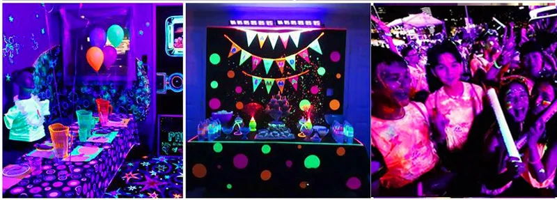 Ультрафиолетовые черные сценические огни 6 Led 9 светодиодов 12 Led DJ звук активный бар лазерный проектор настенный Омыватель стробоскоп УФ лампа для вечерние украшения