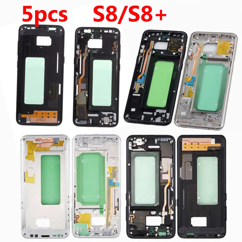 5 шт./лот для Samsung Galaxy S8 Plus G950 G955 G950f G955F Корпус ЖК-дисплей средняя рамка пластина |