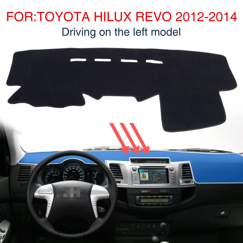 Smabee для Toyota Hilux Fortuner 2005 ~ 2014 AN50 AN60 SW4 SR5 нескользящий коврик Dashmat черный приборной