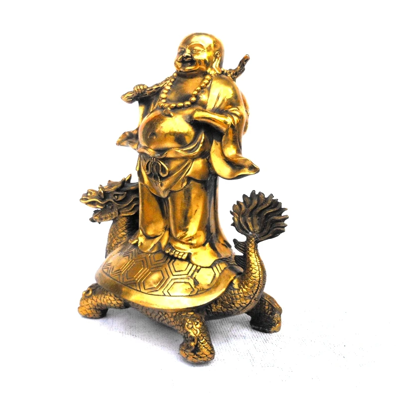 SHUN медная черепаха дракона Maitreya Smile face Lucky Nafford Evil spirit домашнее украшение для