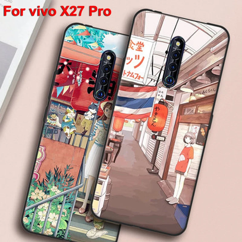 

Чехол для vivo X27 pro, мягкий силиконовый чехол из ТПУ с цветочным рисунком для девушек, чехол для vivo X27pro, чехол для vivo X27pro 6,7 дюйма, защитный чехол...